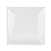 TrueCraftware- 10-1/4” x 10-1/4” Square Plate Passion White Color Melamine-