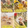 6 Piece Reusable Collapsible Bowls Set, Food Grade Plastic Folding