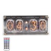 IN12 Glow Tube Clock with Remote Controller Electronic Digital Tube