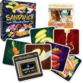 TIKI Editions - Sandwich MasterClass - Jeu d’ambiance - Exprimez Votre créativité culinaire en famille ou Entre amis en improvisant des sandwichs surprenants et drôles - 3 à 8 joueurs