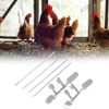 10pcs Stainless Steel Farm Livestock Breeding Chicken Hen Rooster Capon