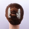 FXQHAN Easy Stretch Beaded Hair Combs Double Magic Slide Metal
