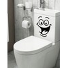 Smiley Face Toilet Sticker Funny Bathroom Stickers Toilet Seat Sticker