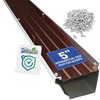 FlowGuard USA Made Professional DIY 5 Inch 50-Year Gutter Cover