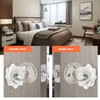 Solidware Glass Crystal Door Knob, Satin Nickel, Interior Privacy Door