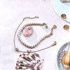 Dishowme 2pcs Pearl Anklet Bracelet Faux Pearl Anklet Summer Beach