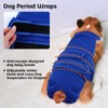 QBLEEV Female Dog Diapers with Adjustable Suspenders – Washable Sanitary
