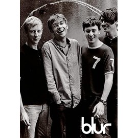 Boblet Posters BLUR #8-90's indi band - Damon Albarn - Music band - music legends - A4 Poster - print - picture