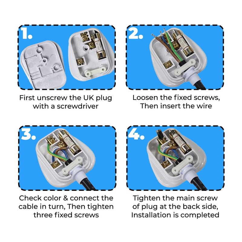 Double Dragon 13 Amp UK 3-Pin Plug | Heavy-Duty Rewireable