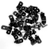 Cerpourt Shelf Support Pegs, 40 Pcs L-Shaped Black Steel Cabinet