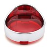 MFC PRO Chrome Plating Visor-Style Turn Signal Bezels with Red