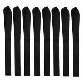 SKY Cargo Fastening Belt Lashing Belt Bike Side Bag Jack Tow Hook 8pcs 2.5cm x 40.5cm (Black)