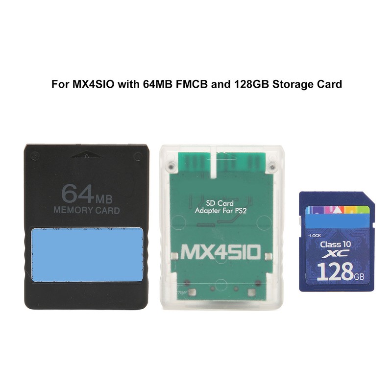 Game Card Adapter Universal for MX4SIO Reader with 128G Storage