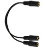 Seadream 3.5mm 1/8" TRS Stereo 1 Female to Dual 2