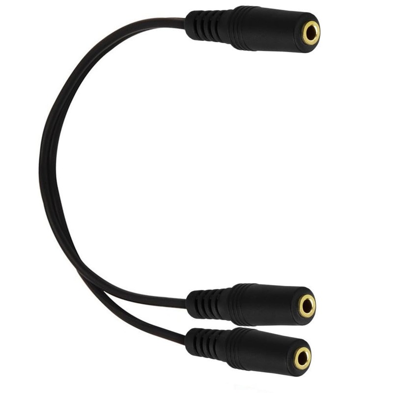 Seadream 3.5mm 1/8" TRS Stereo 1 Female to Dual 2