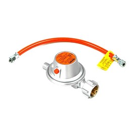 Rabenburg GOK Gas Regulator Caravan Vehicle Controller 50 mbar 1.5 kg/h with Hose 8 mm