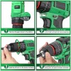 20V Brushless Cordless Drill/Driver w/2Ah Battery, 3/8" Chuck, 18+3P &