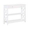 Convenience Concepts Oxford 1-Drawer Console Table 39.5" - Farmhouse Sofa