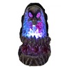 FESS Products Geode Skull Back Flow Incense Burner w/LED 6in,Multicolor