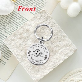 Father's Day Gift for Dad from Daughter - I'll Always Be Your Little Girl Dad Keychain - Father and Daughter Best Friend for Life