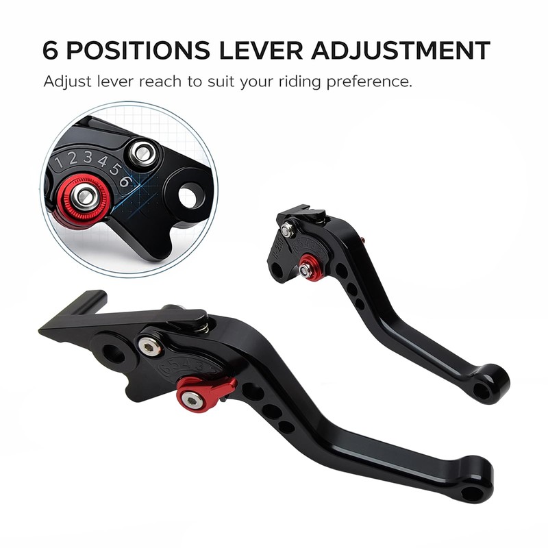 Adjustable Short Levers Replacement for ZX4R ZX4RR ZX-4RR 23-25