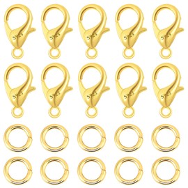 ALEXCRAFT 925 Sterling Silver Chain Clasp Gold Chains Clasps Bracelet Clasp for DIY Jewellery Making