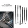 6PCS/Set Prying Bar Hook Set Double Ended ABS Plastic Black