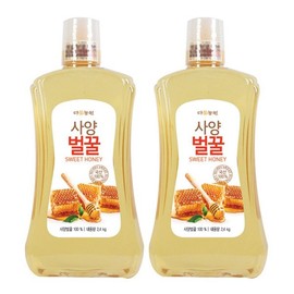 Danongwon 메가커피 다농원 사양벌꿀 2.4kg 2개세트 Mega Coffee Danongwon Natural Honey 2.4kg 2-Pack Set