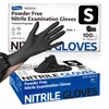 Supmedic Medical Nitrile Exam Gloves, Black 3.5 mil Powder-Free Latex-Free