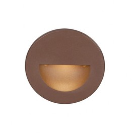 WAC Landscape Lighting, LEDme 120V LED Half-Round Indoor and Outdoor Step and Wall Light Blue in Bronze