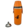 Giggle Golf Witch 8 oz Orange Flask With 4 Shot