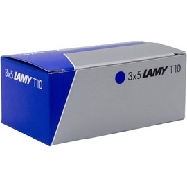 LAMY Juego de 3 cartuchos de tinta T10 con gran cantidad de tinta, adecuados para todos los modelos de pluma estilográfica Lamy (1,25 ml por cartucho, 5 unidades por paquete)