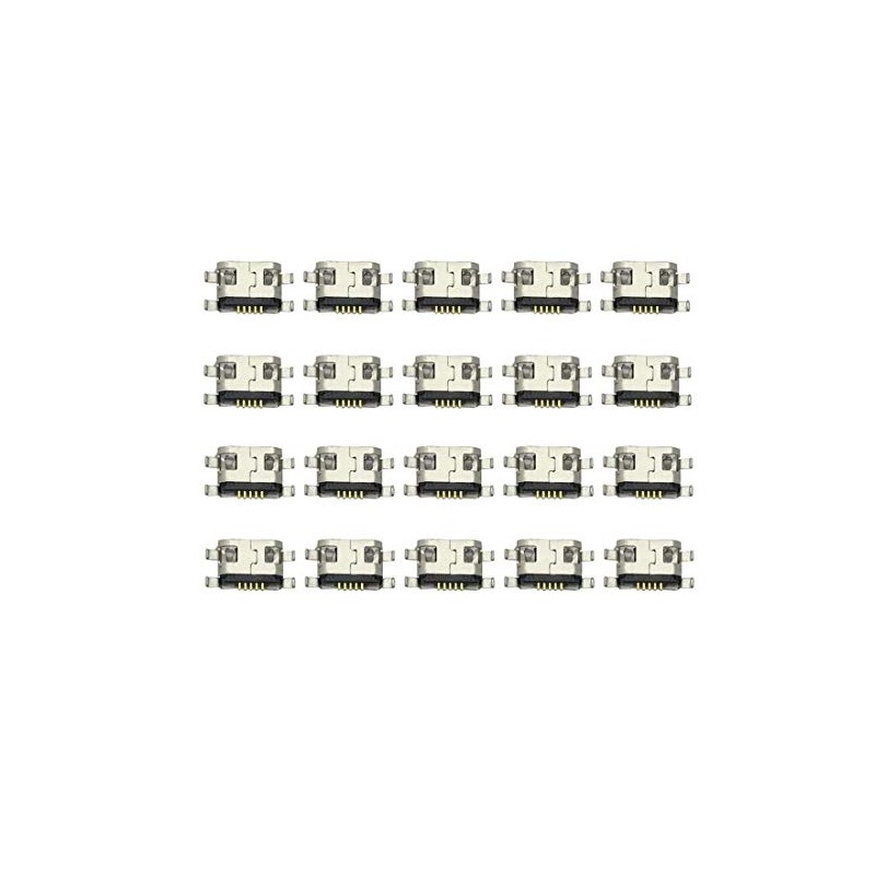 bnafes Micro USB Type B Female Socket 180 Degree 5-Pin