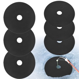HFYZZ 6 Pack Ice Fishing Hole Covers -12 Inch Ice Fishing Hole Insulator Ice Fishing Accessories EVA Ice Hole Cover Lid Winter Ice Fishing Equipment for Fish Houses to Prevent Ice Holes from Freezing