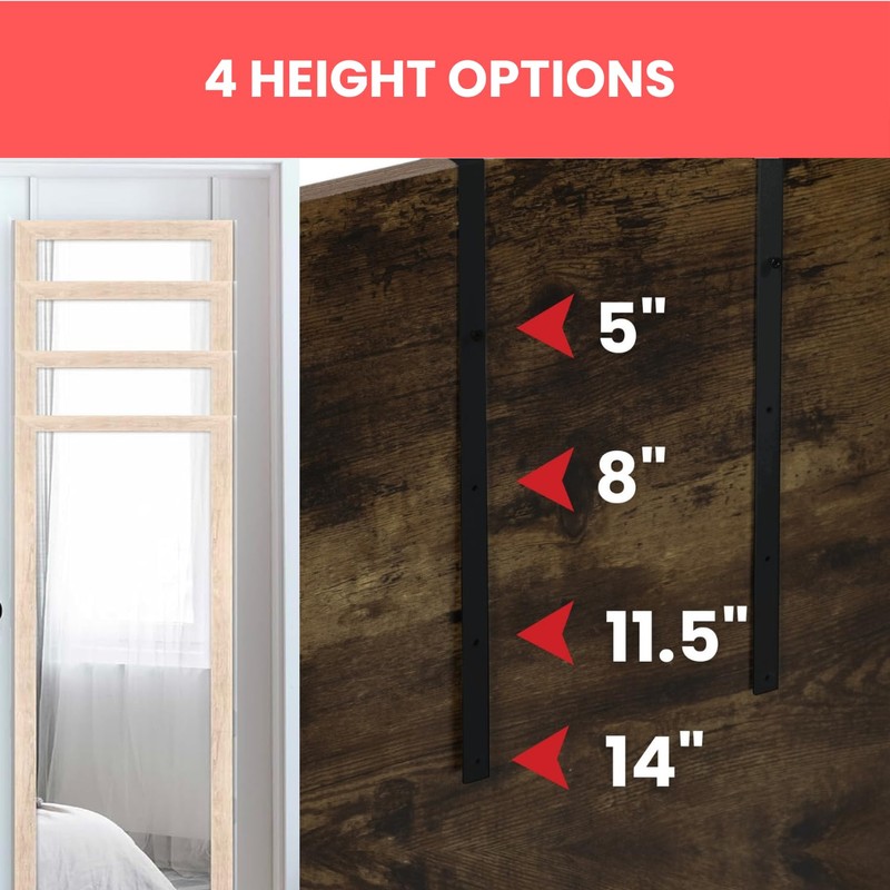 Home in Bold Over-The-Door Hooks (Heavy Duty) Metal for Thick