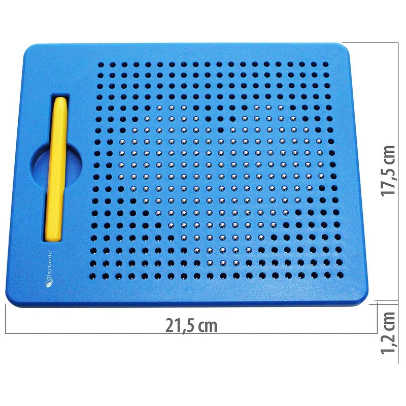 Playtastic Magnetische Reise-Zeichentafel, Stift & Vorlagen, 17,5 x 21,5 cm,
