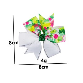 Mikinona 8PCS Patrick's Day Bowknot Hair Clips for Fashionable Accessories for Birthdays Special Occasions Random Colors Stylish Hairpin Random Color