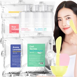 Premium Nature Modeling Pack Vitamin Rose Chamomile Cool Tea Tree Aroma 500g Collection Booster Pack Tool - Multi Booster Selection / 프리미엄 네이처 모델링팩 비타민로즈캐모바일쿨티트리아로마 500g 모음부스터팩도구 - 멀티 부스터 선택