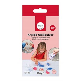 Rayher Red DIY Sidewalk Chalk, Outdoor Chalk Powder for Drawing on Pavement, 200g, cherry red, 34465286