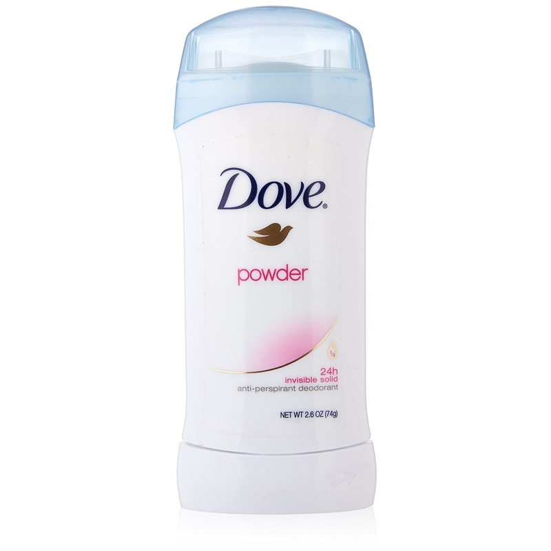 Dove Deodorant 2.6 Ounce Invisible Solid Powder (76ml) (2 Pack)