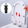 FEQDWOX Toilet Seat Attachment from Top Toilet Seat Fixed Toilet