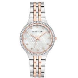Anne Klein Dress Watch (Model: AK/3817MPRT), Silver/Rose Gold