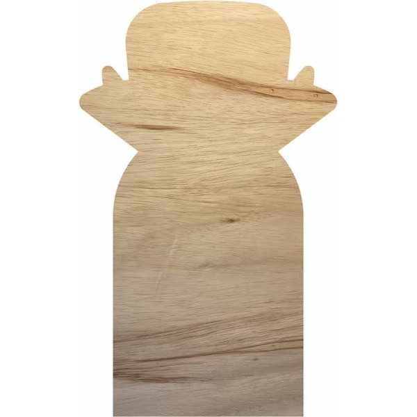 Dracula Finger Puppet Unfinished Wood 16" Cutout, Halloween Paintable Shape