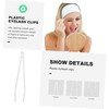 Baluue 50pcs Transparent Plastic Eyelash Extension Tweezers for False Eyelash
