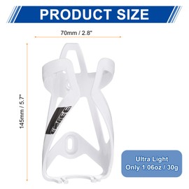 sourcing map Bicycle Water Bottle Holder Bike Bottle Cages Cycling Cup Holder for MTB Road Gravel, White