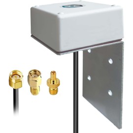 Maswell 4G LTE 5G NR Antenna Outdoor, 1x Cable for 1x LTE Port Router | 5 dBi 700-6000 MHz with WiFi 6 | UV stabilized and Waterproof | SMA-Male, TS9 and RP-SMA | Not for Speed Competition