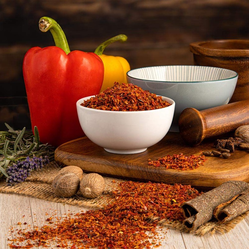 Sweet Red Bell Pepper Flakes. Amazing Quality - 100g