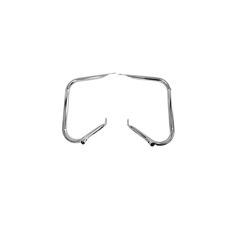 Rear Saddlebag Guards for 1997-2008 Harley Davidson Touring - Chrome