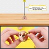 Mardatt 64Pcs M6 Brad Hole Tee Nut with Screws Set