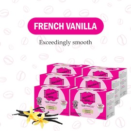 Marylou's French Vanilla Flavored Gourmet Coffee - Medium Roast, 72 Count, Keurig Compatible Coffee Pods, Box of 72